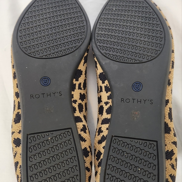 Rothy's Point Flats, leopard print, 7.5 - Picture 3 of 3